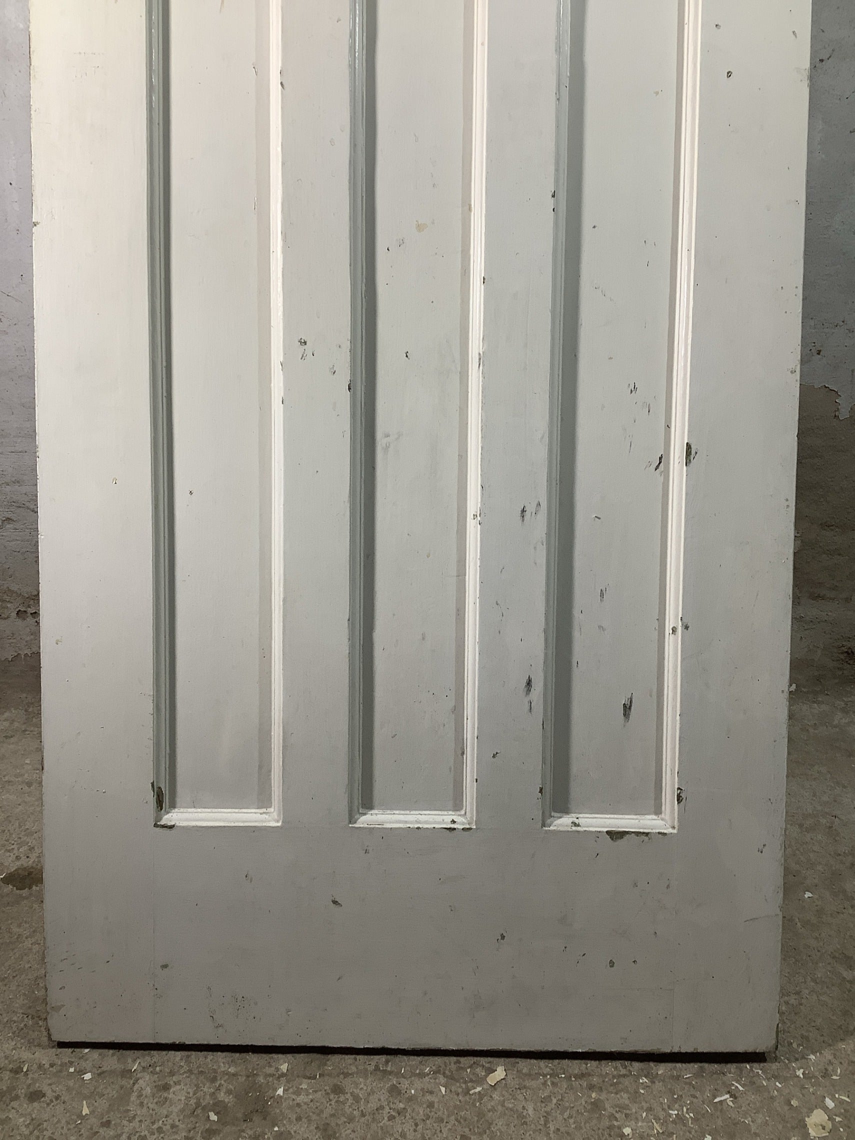 9th Pic 1930s Internal Painted  Pitch Pine Reclaimed Door