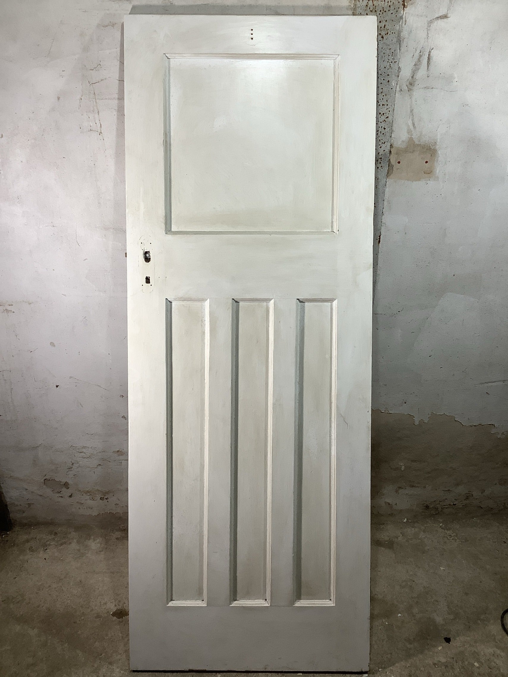 Main Picture 1930s Internal Painted  Pitch Pine Reclaimed Door
