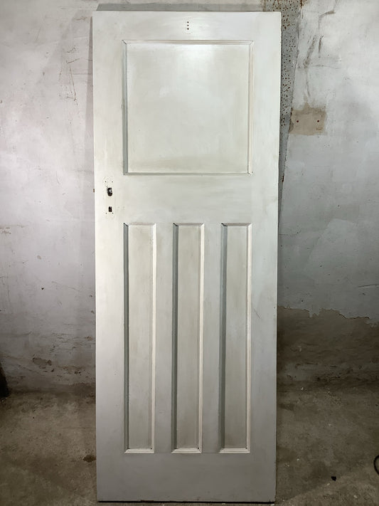 Main Picture 1930s Internal Painted  Pitch Pine Reclaimed Door
