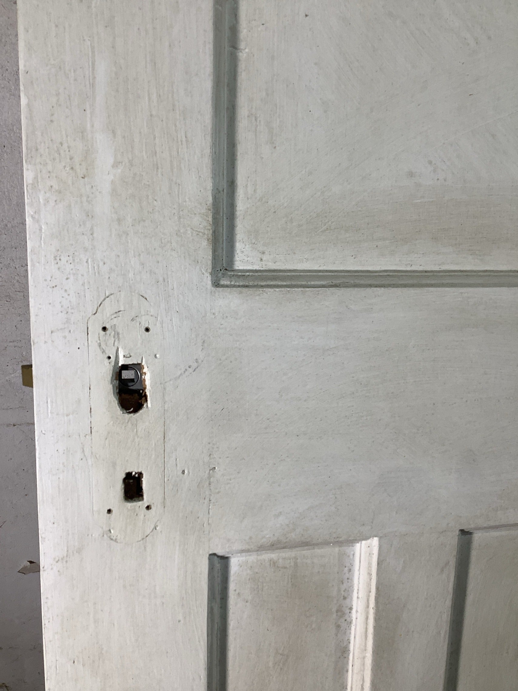 4th Pic 1930s Internal Painted  Pitch Pine Reclaimed Door