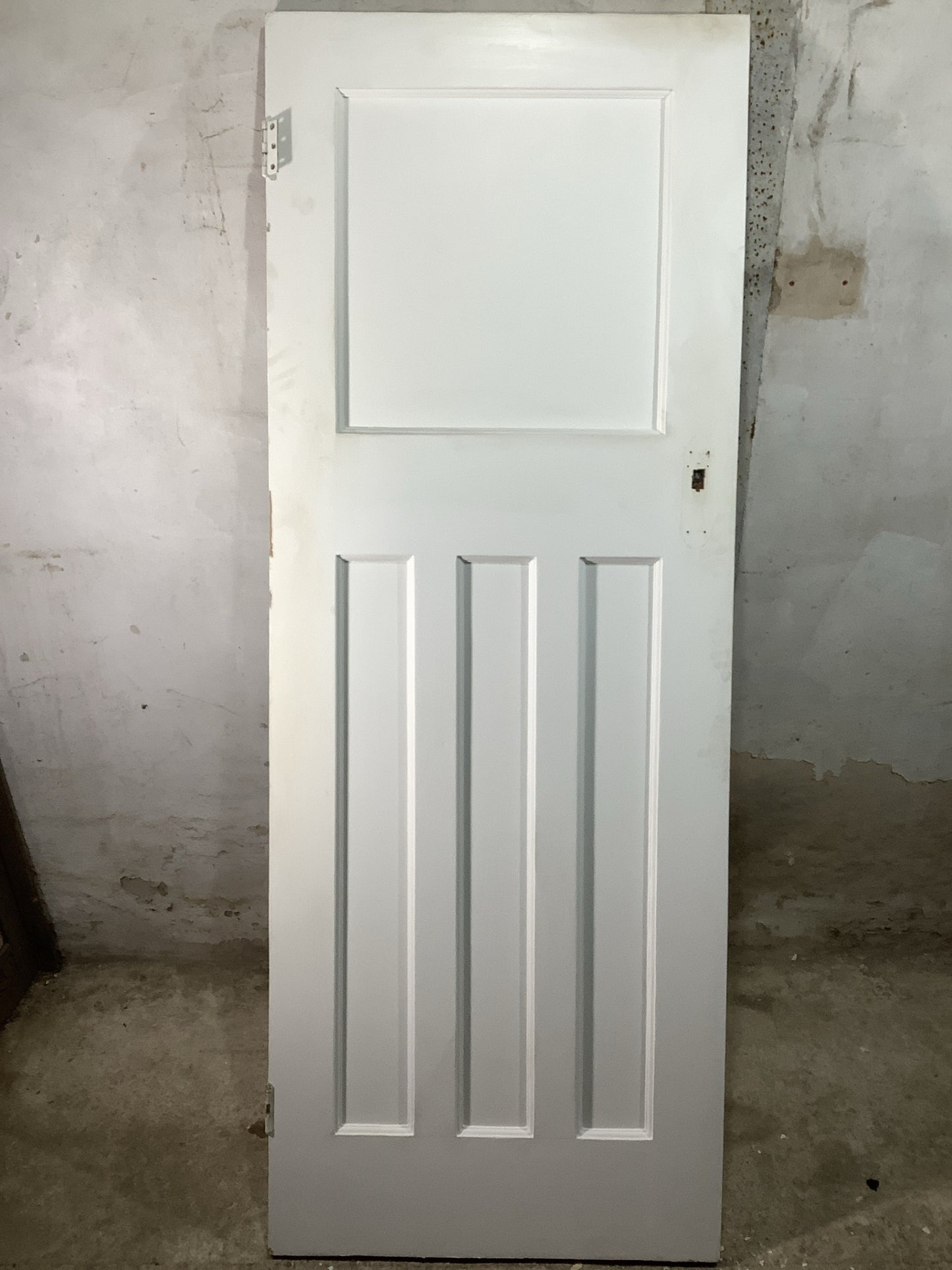 7th Pic 1930s Internal Painted  Pitch Pine Reclaimed Door