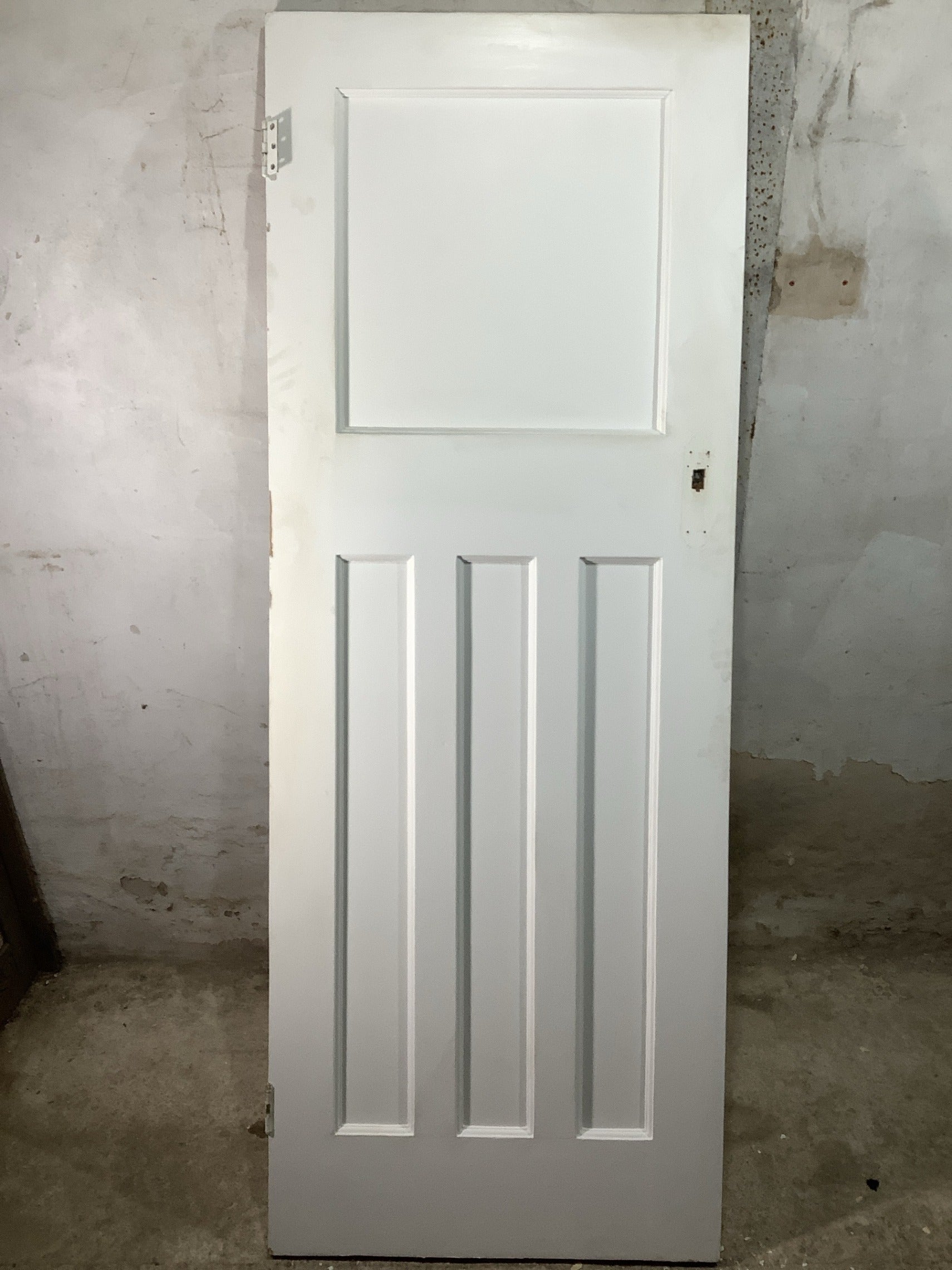 7th Pic 1930s Internal Painted  Pitch Pine Reclaimed Door