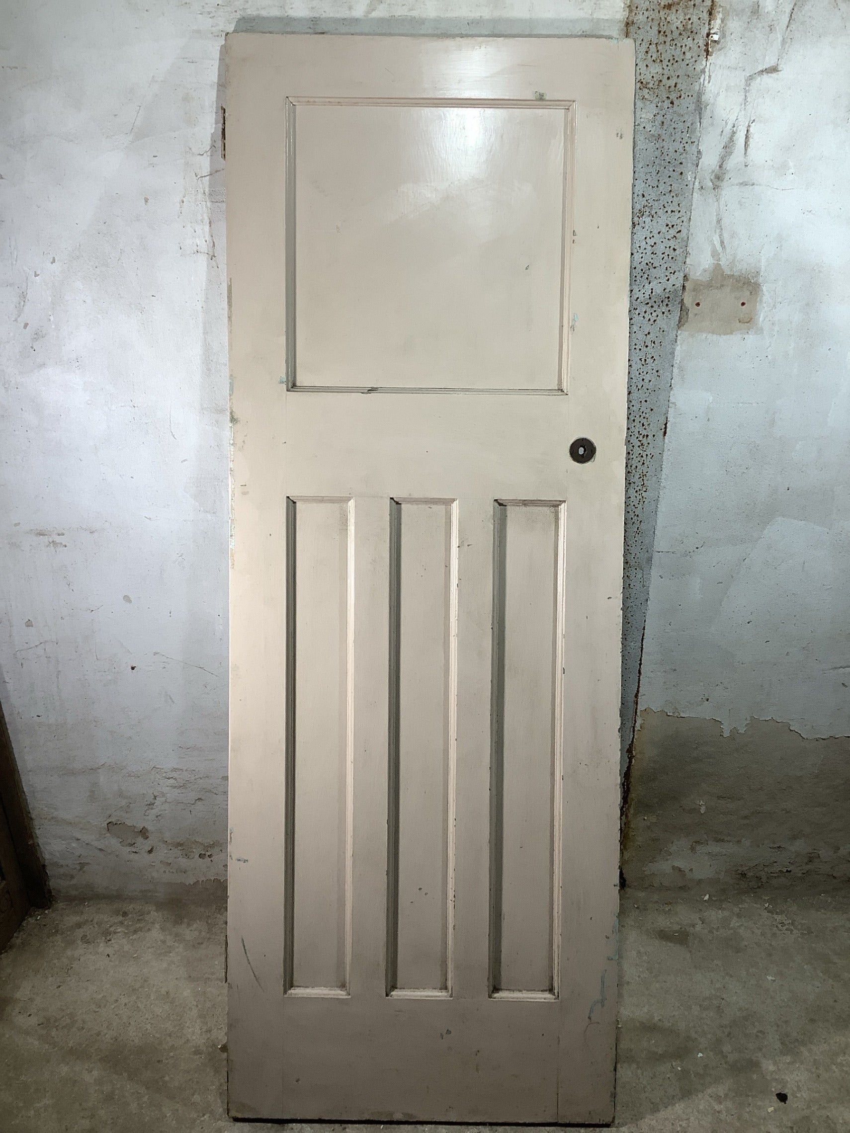 Main Picture 1930s Internal Painted  Pitch Pine Reclaimed Door