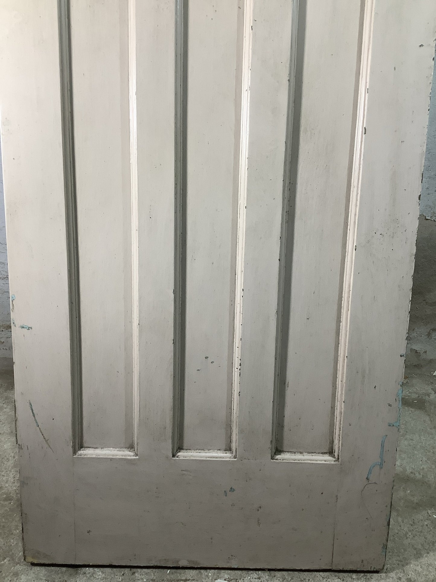 3rd Pic 1930s Internal Painted  Pitch Pine Reclaimed Door