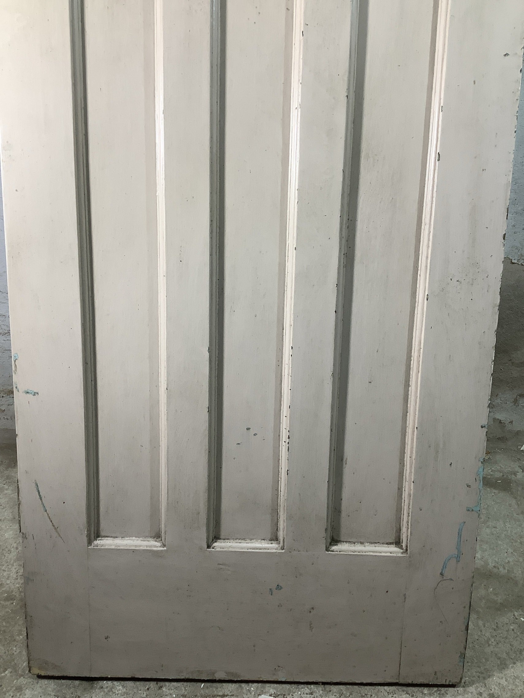 3rd Pic 1930s Internal Painted  Pitch Pine Reclaimed Door