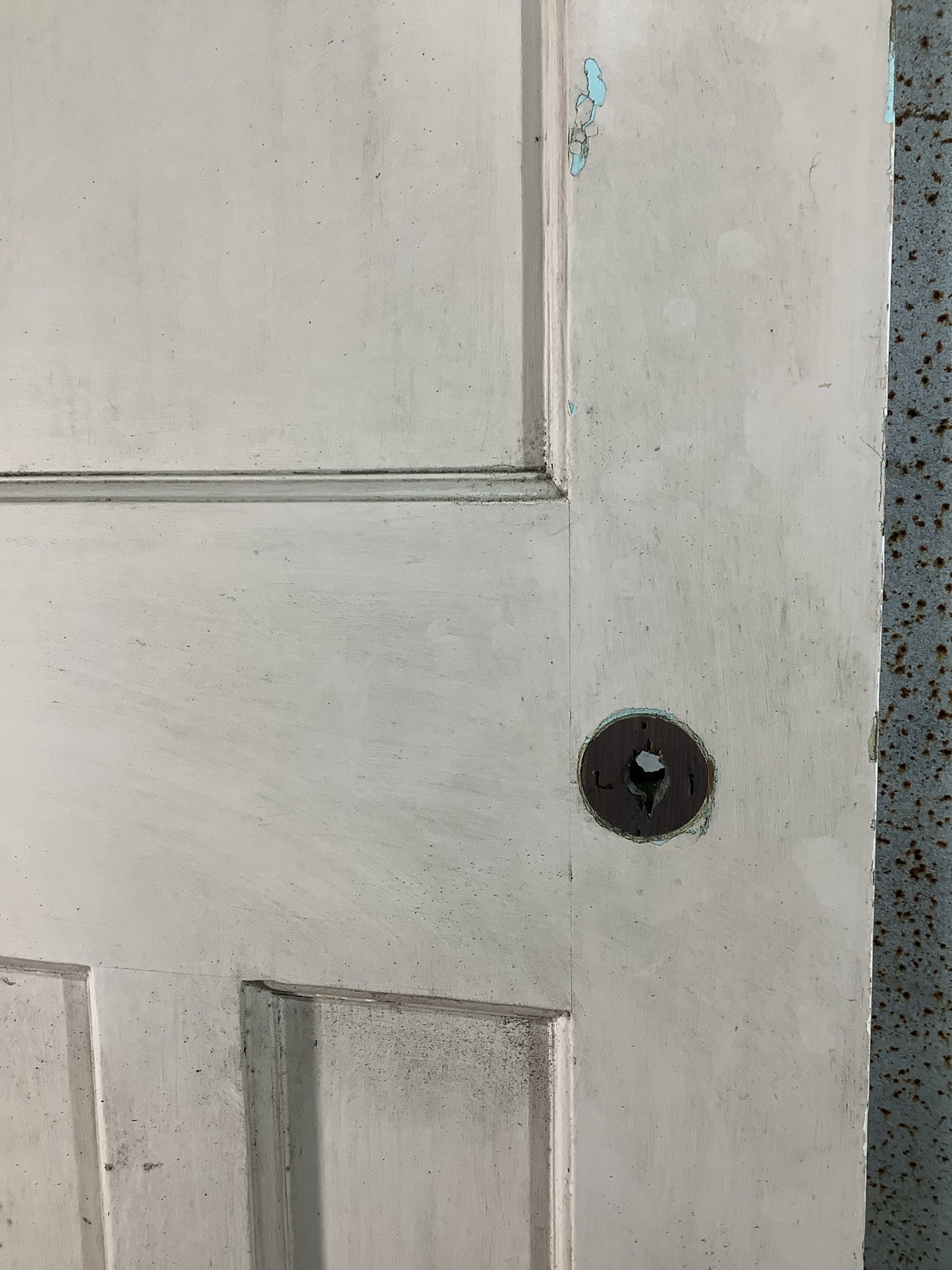 4th Pic 1930s Internal Painted  Pitch Pine Reclaimed Door