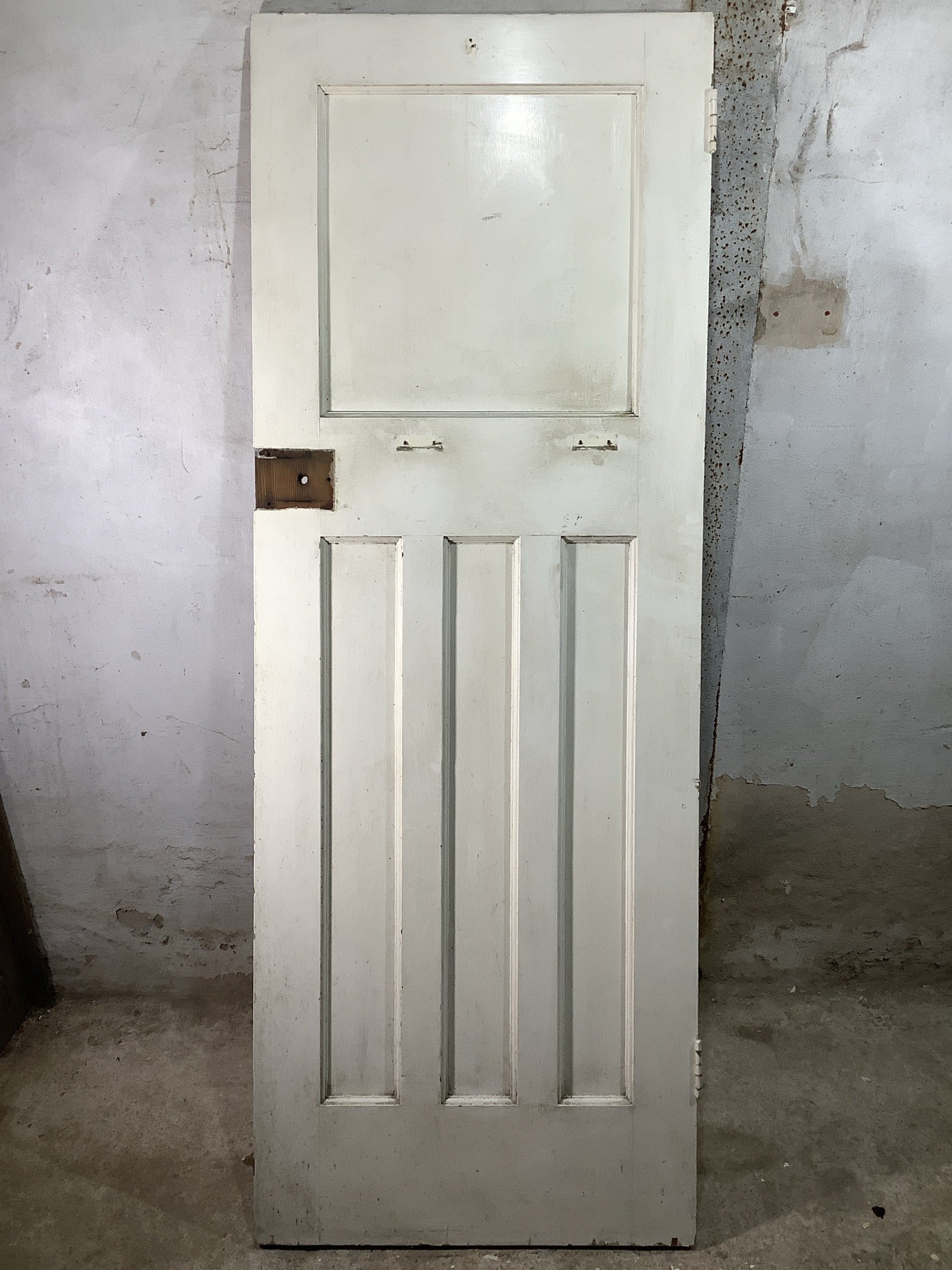 7th Pic 1930s Internal Painted  Pitch Pine Reclaimed Door