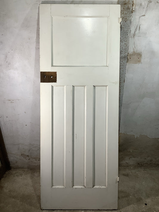 Main Picture 1930s Internal Painted  Pitch Pine Reclaimed Door