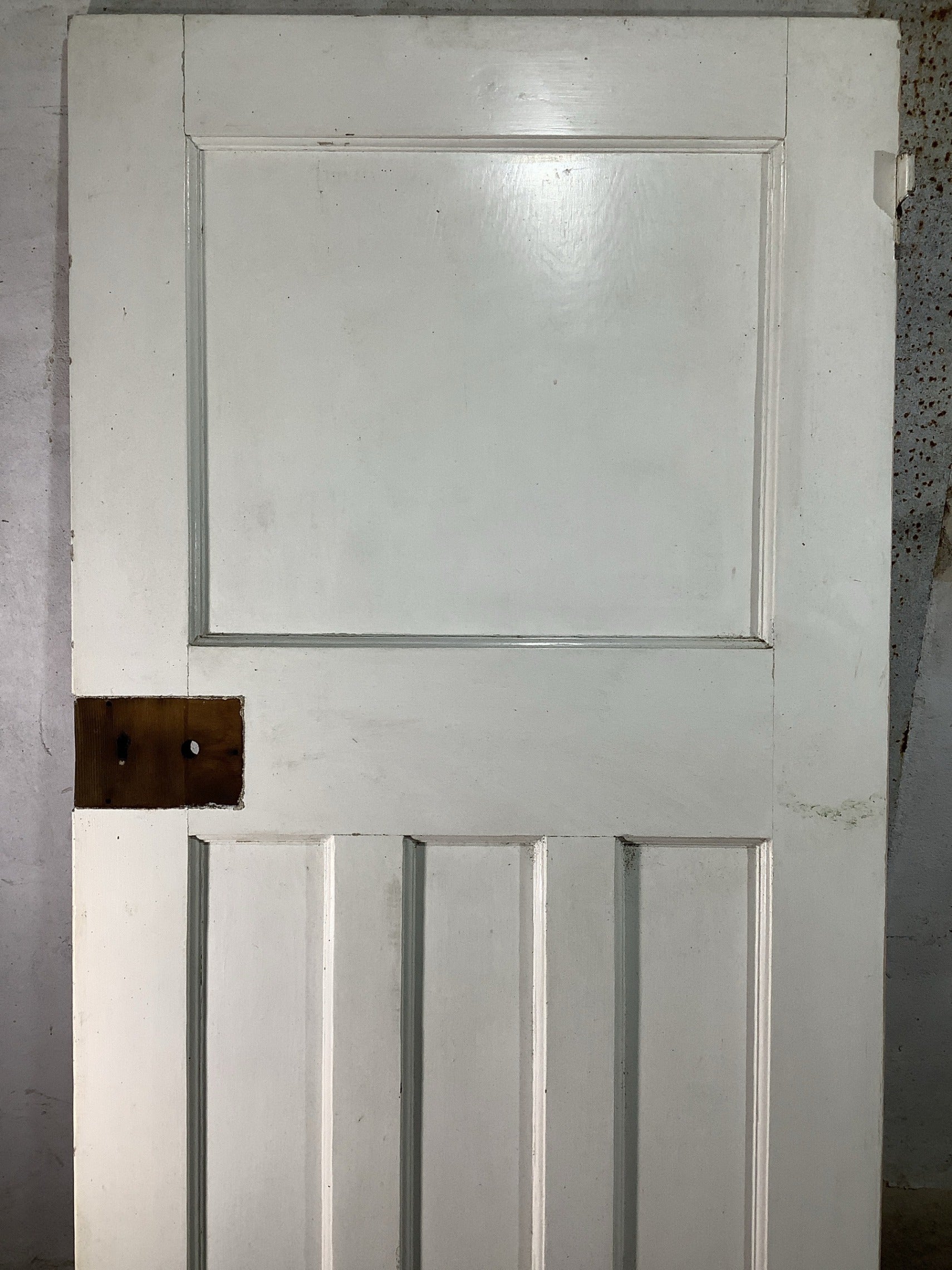 2nd Pic 1930s Internal Painted  Pitch Pine Reclaimed Door