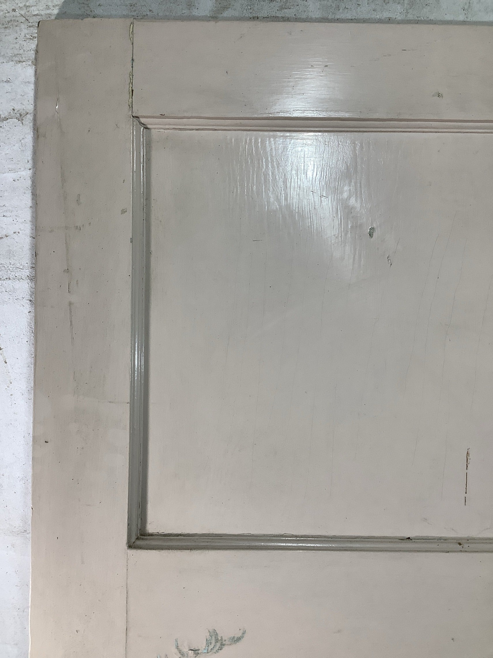 10th Pic 1930s Internal Painted  Pitch Pine Reclaimed Door