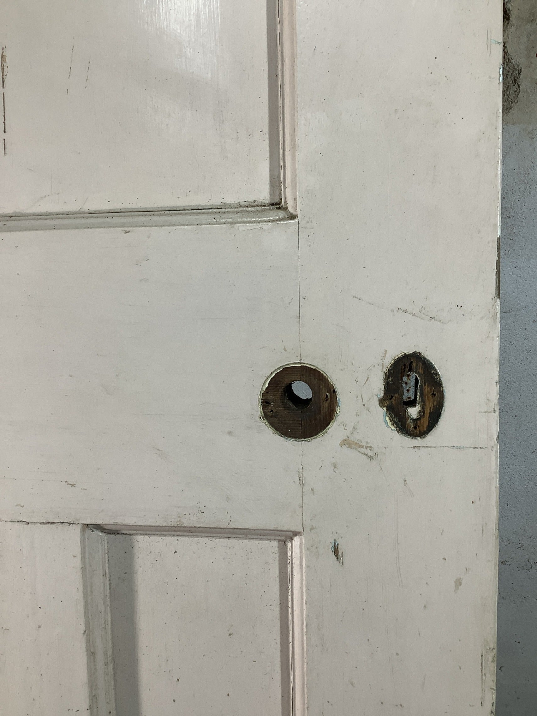 11th Pic 1930s Internal Painted  Pitch Pine Reclaimed Door