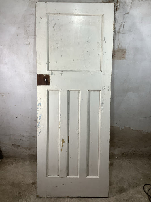 Main Picture 1930s Internal Painted  Pitch Pine Reclaimed Door