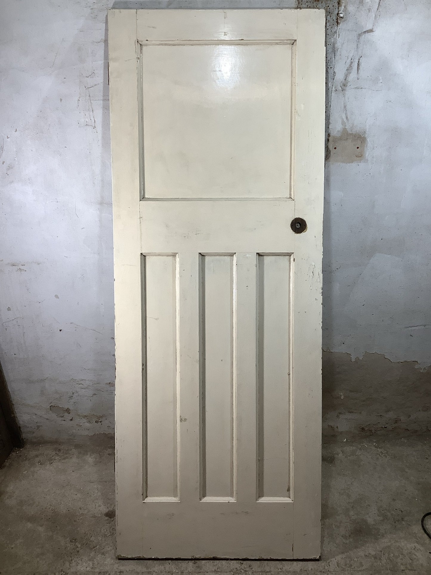 7th Pic 1930s Internal Painted  Pitch Pine Reclaimed Door