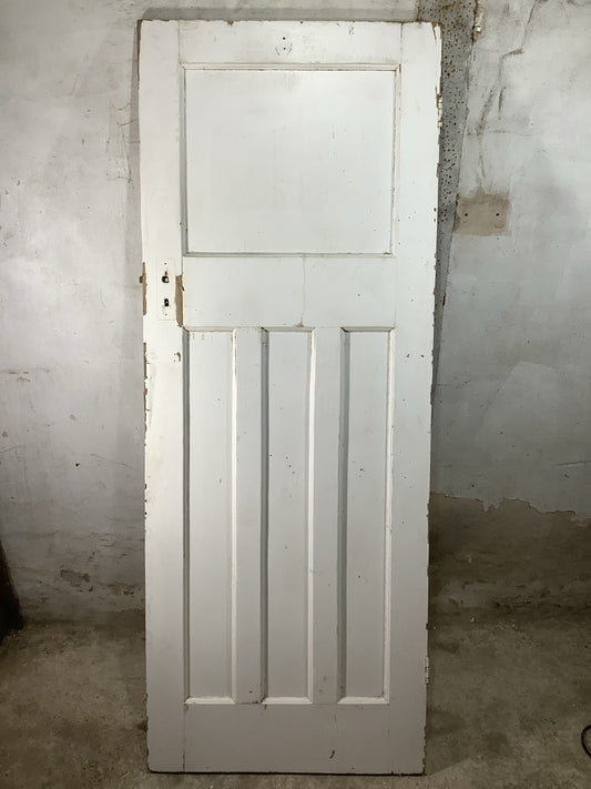 Main Picture 1930s Internal Painted  Pitch Pine Reclaimed Door