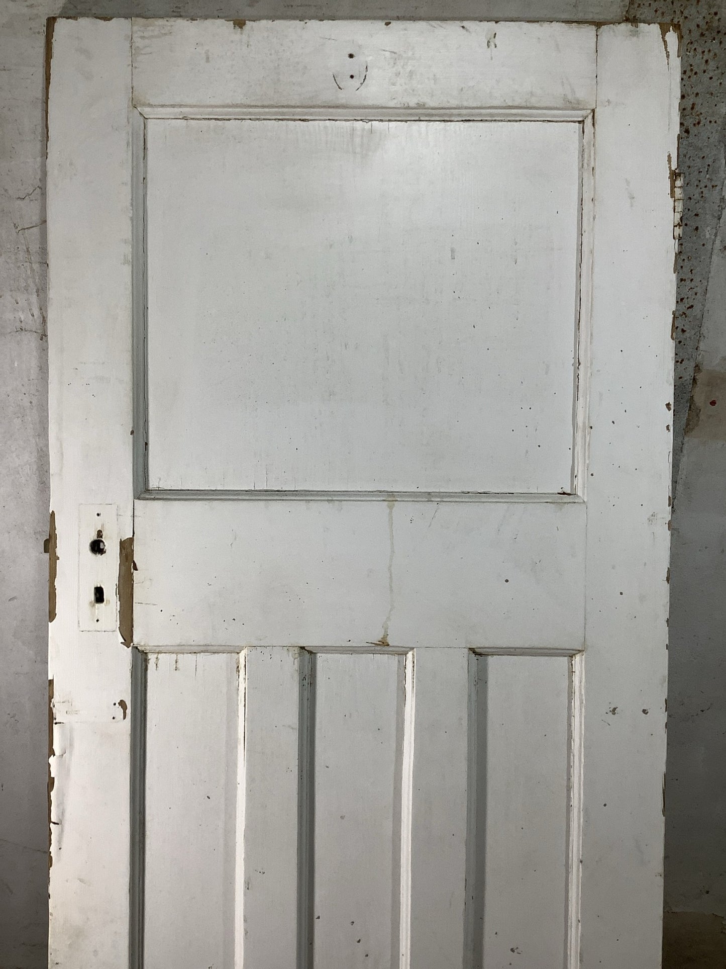 2nd Pic 1930s Internal Painted  Pitch Pine Reclaimed Door