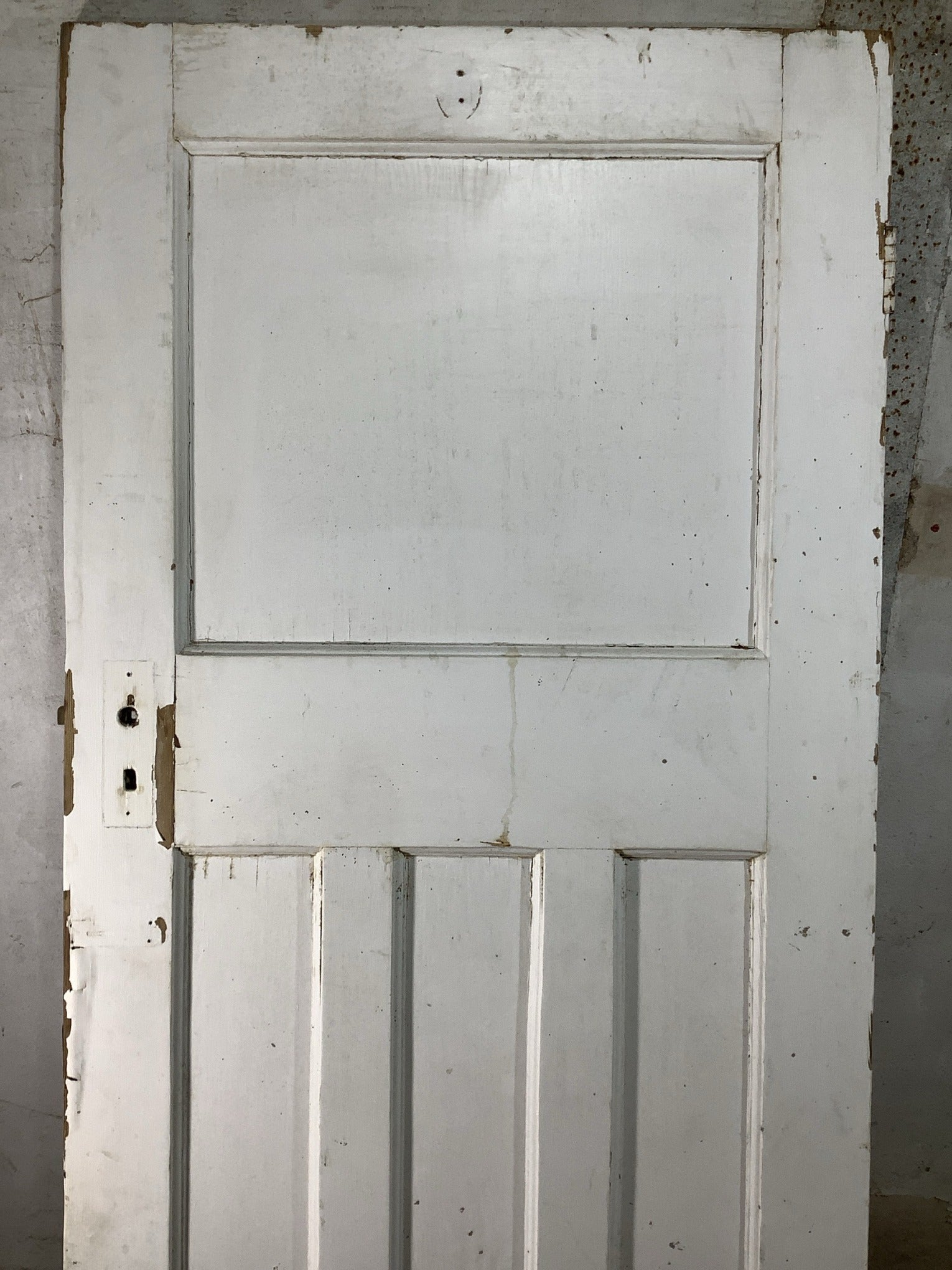 2nd Pic 1930s Internal Painted  Pitch Pine Reclaimed Door