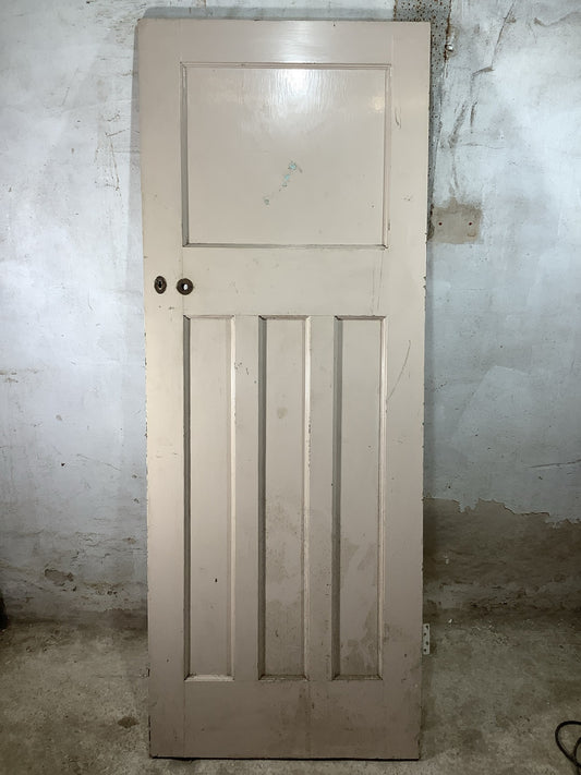 Main Picture 1930s Internal Painted  Pitch Pine Reclaimed Door