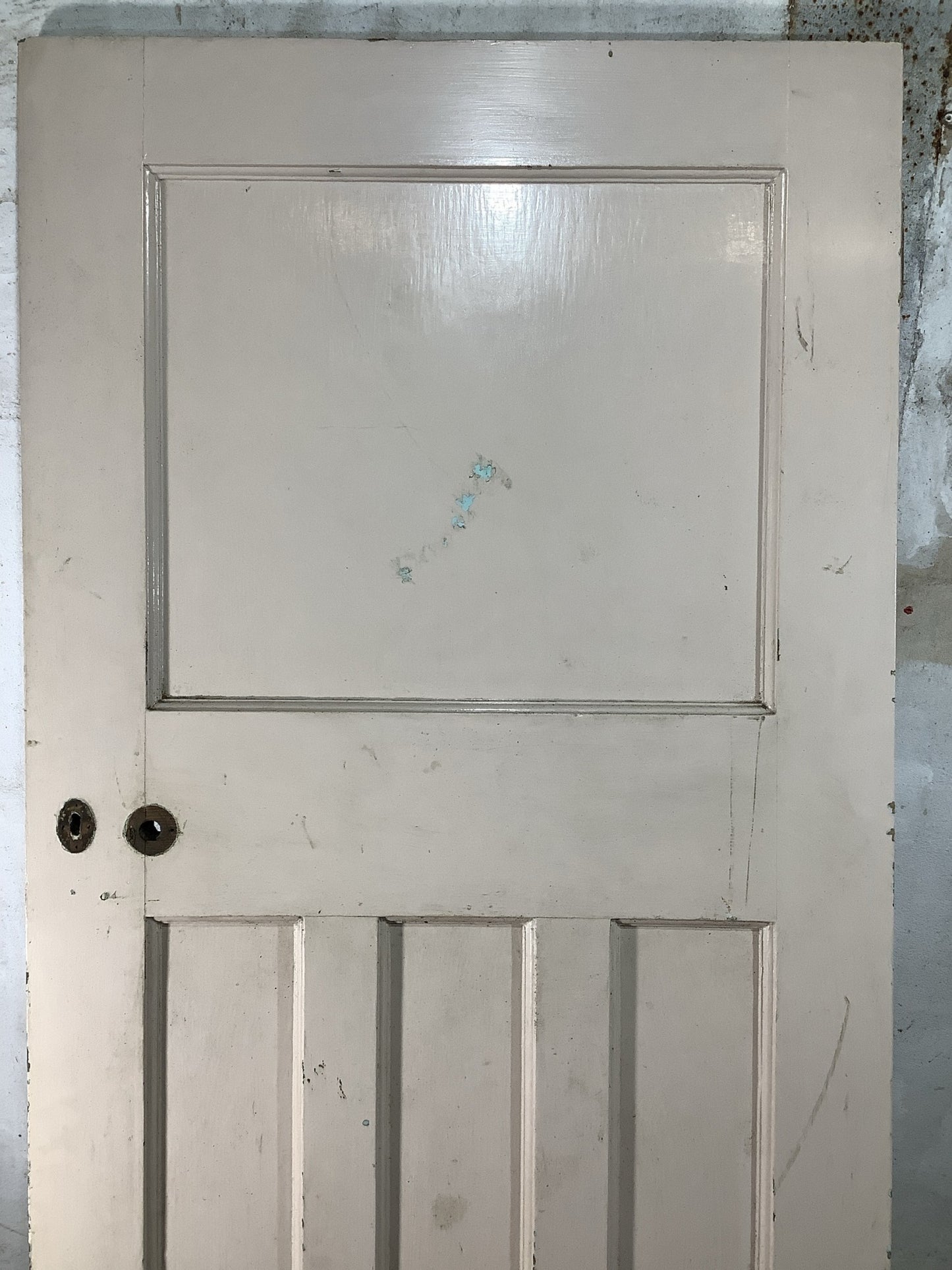 2nd Pic 1930s Internal Painted  Pitch Pine Reclaimed Door
