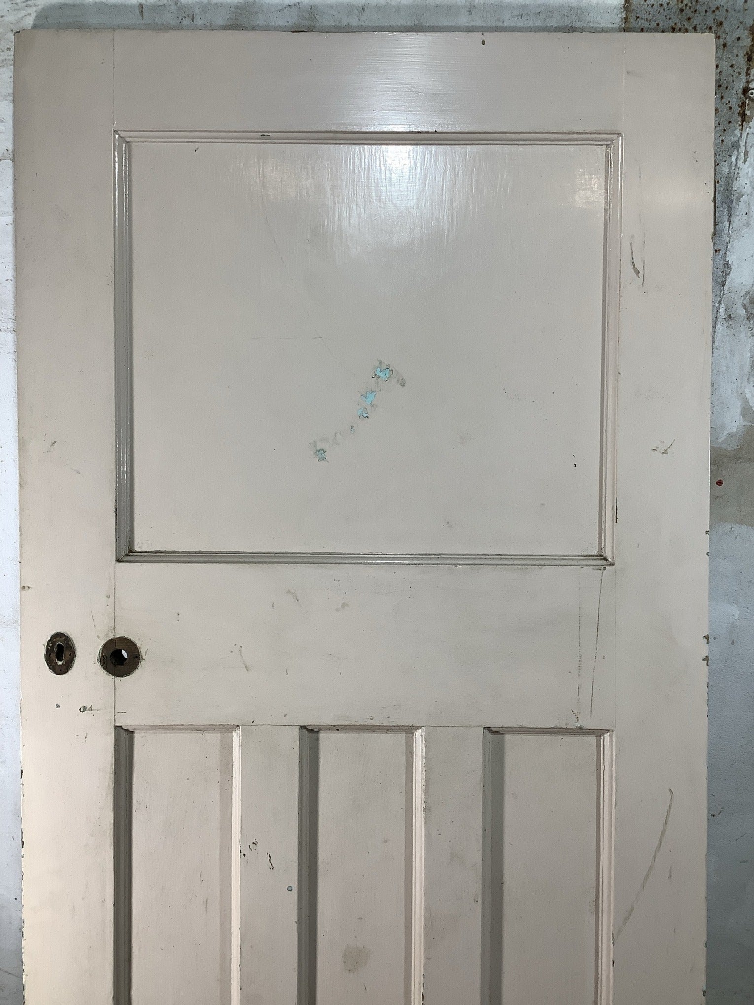 2nd Pic 1930s Internal Painted  Pitch Pine Reclaimed Door
