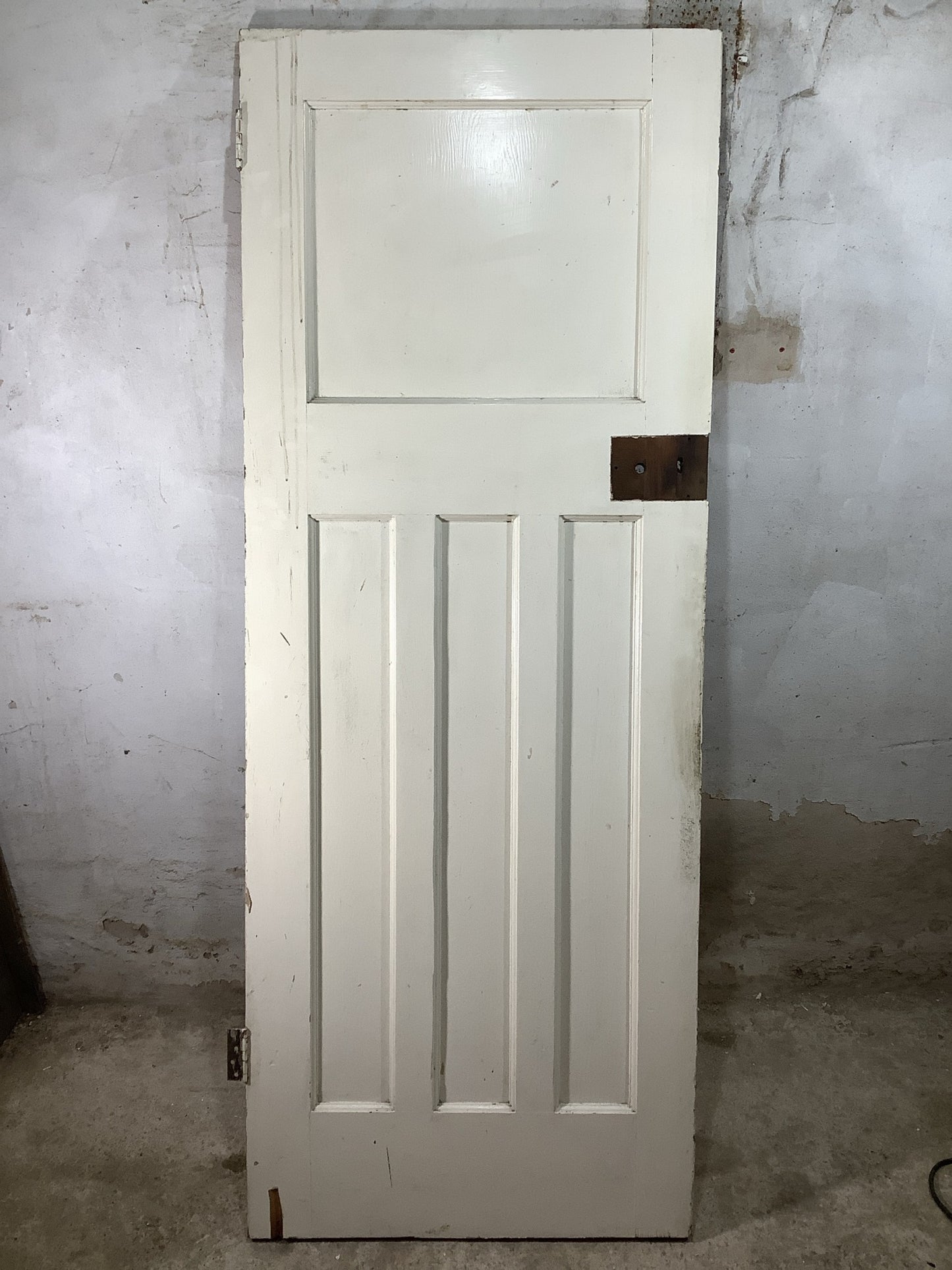 7th Pic 1930s Internal Painted  Pitch Pine Reclaimed Door
