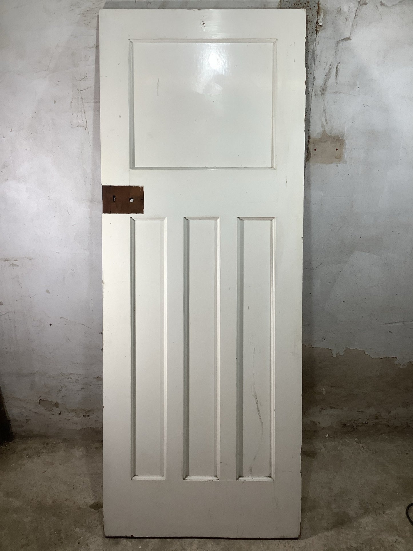 7th Pic 1930s Internal Painted  Pitch Pine Reclaimed Door