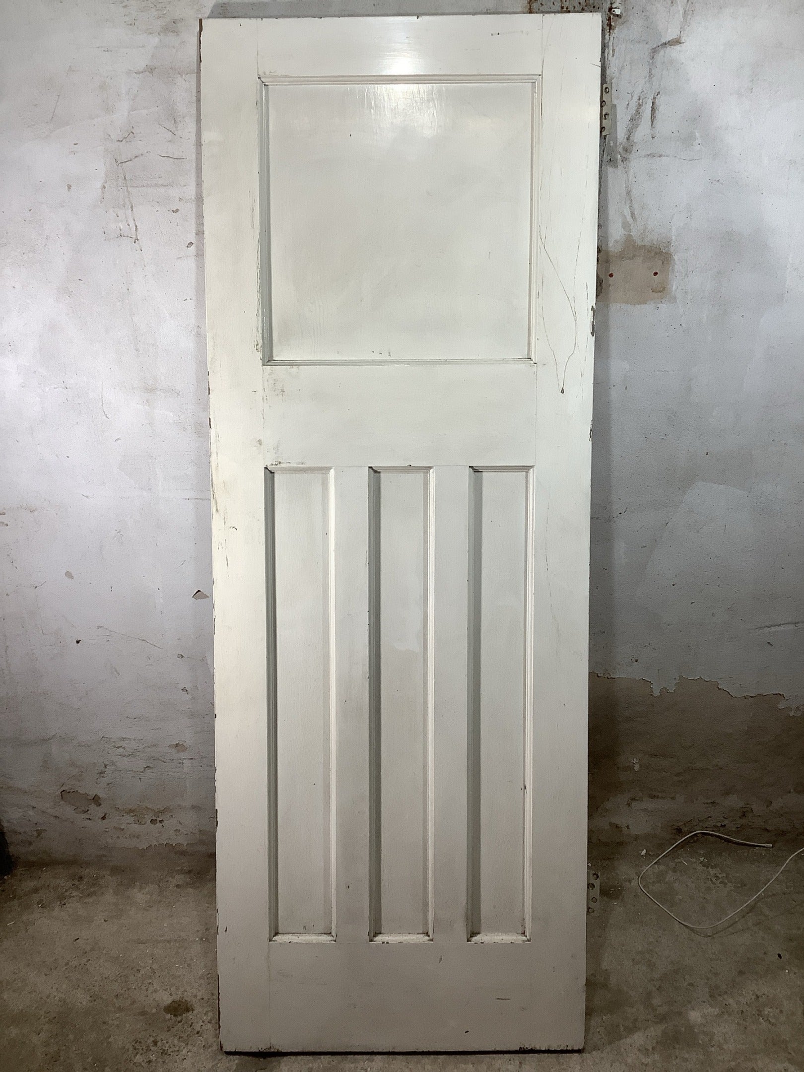 Main Picture 1930s Internal Painted  Pitch Pine Reclaimed Door