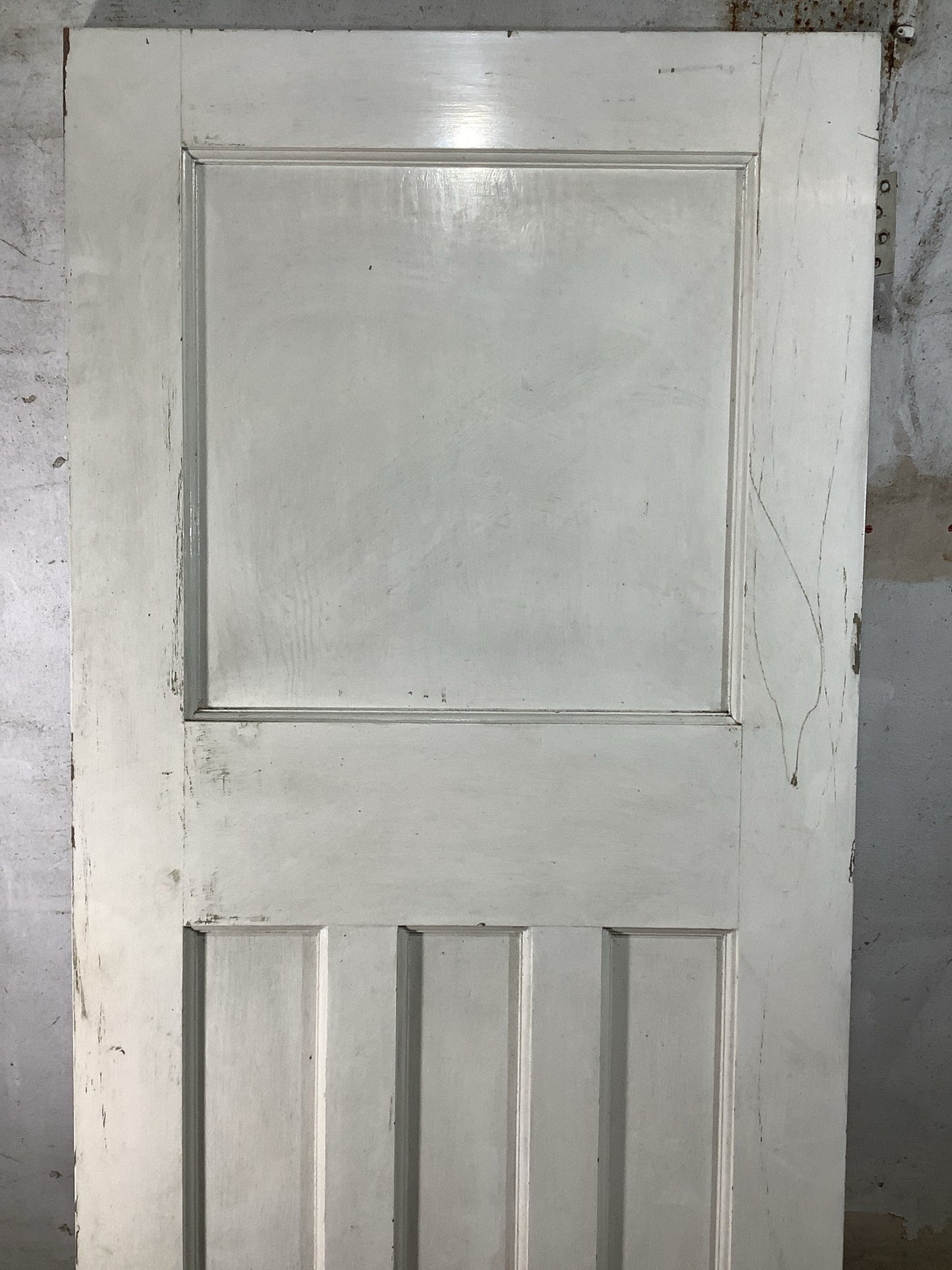 2nd Pic 1930s Internal Painted  Pitch Pine Reclaimed Door