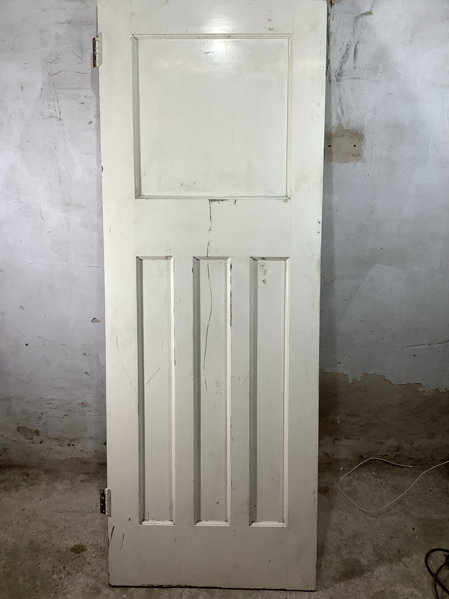 7th Pic 1930s Internal Painted  Pitch Pine Reclaimed Door