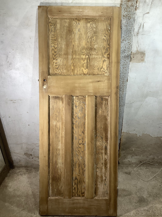 Main Picture 1930s Internal Stripped  Pitch Pine Reclaimed Door
