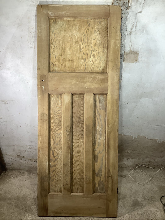 Main Picture 1930s Internal Stripped  Pitch Pine Reclaimed Door