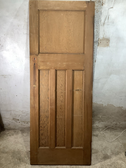 Main Picture 1930s Internal Stripped  Pitch Pine Reclaimed Door