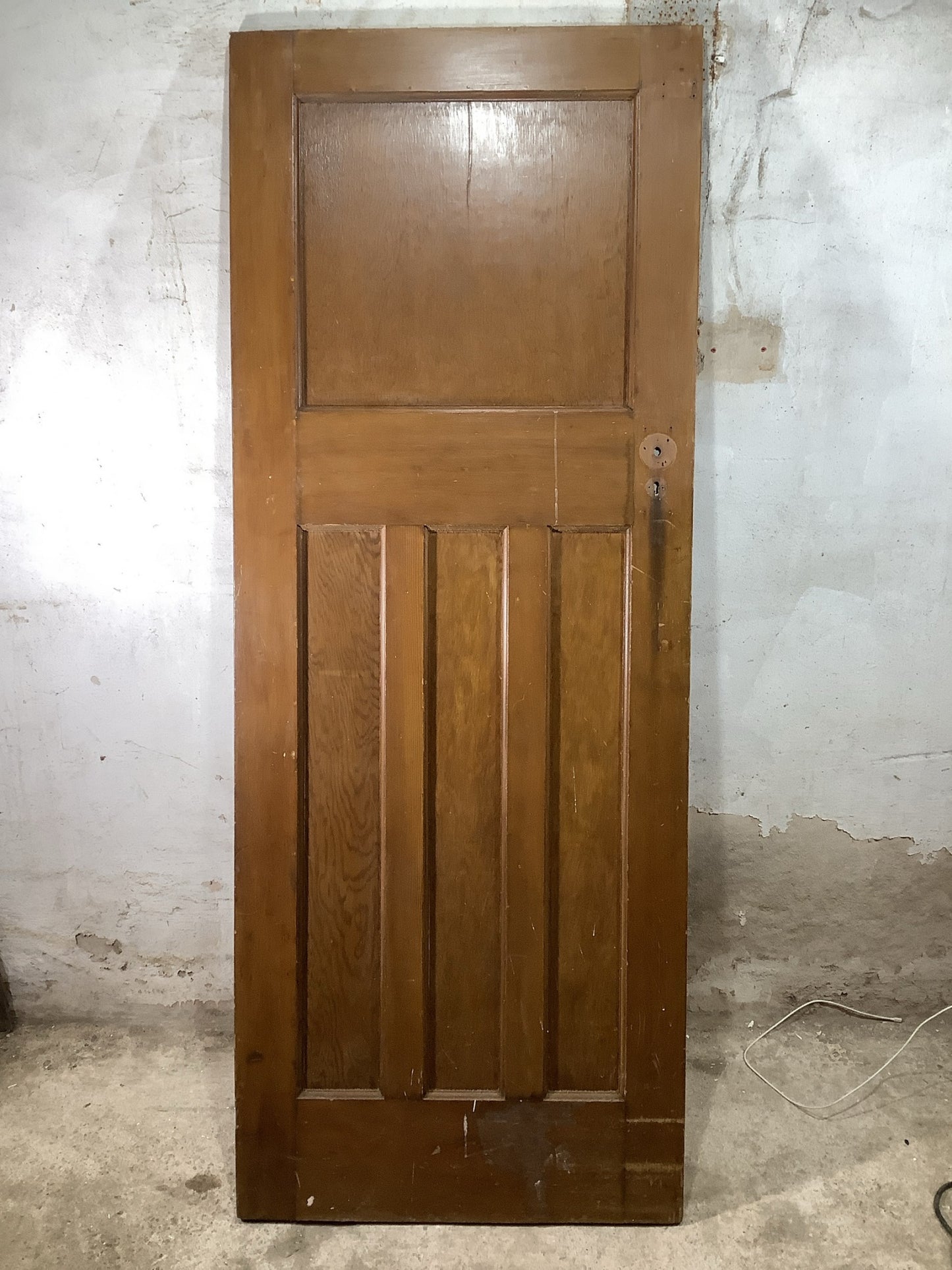 7th Pic 1930s Internal Stripped  Pitch Pine Reclaimed Door