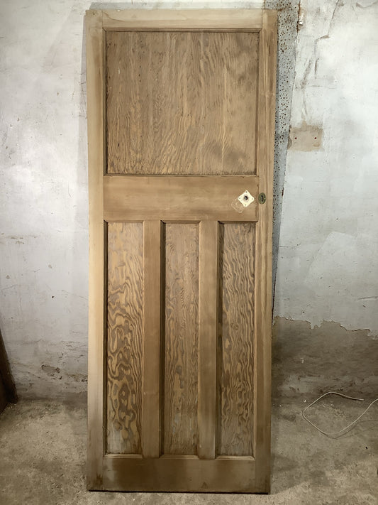 Main Picture 1930s Internal Stripped  Pitch Pine Reclaimed Door