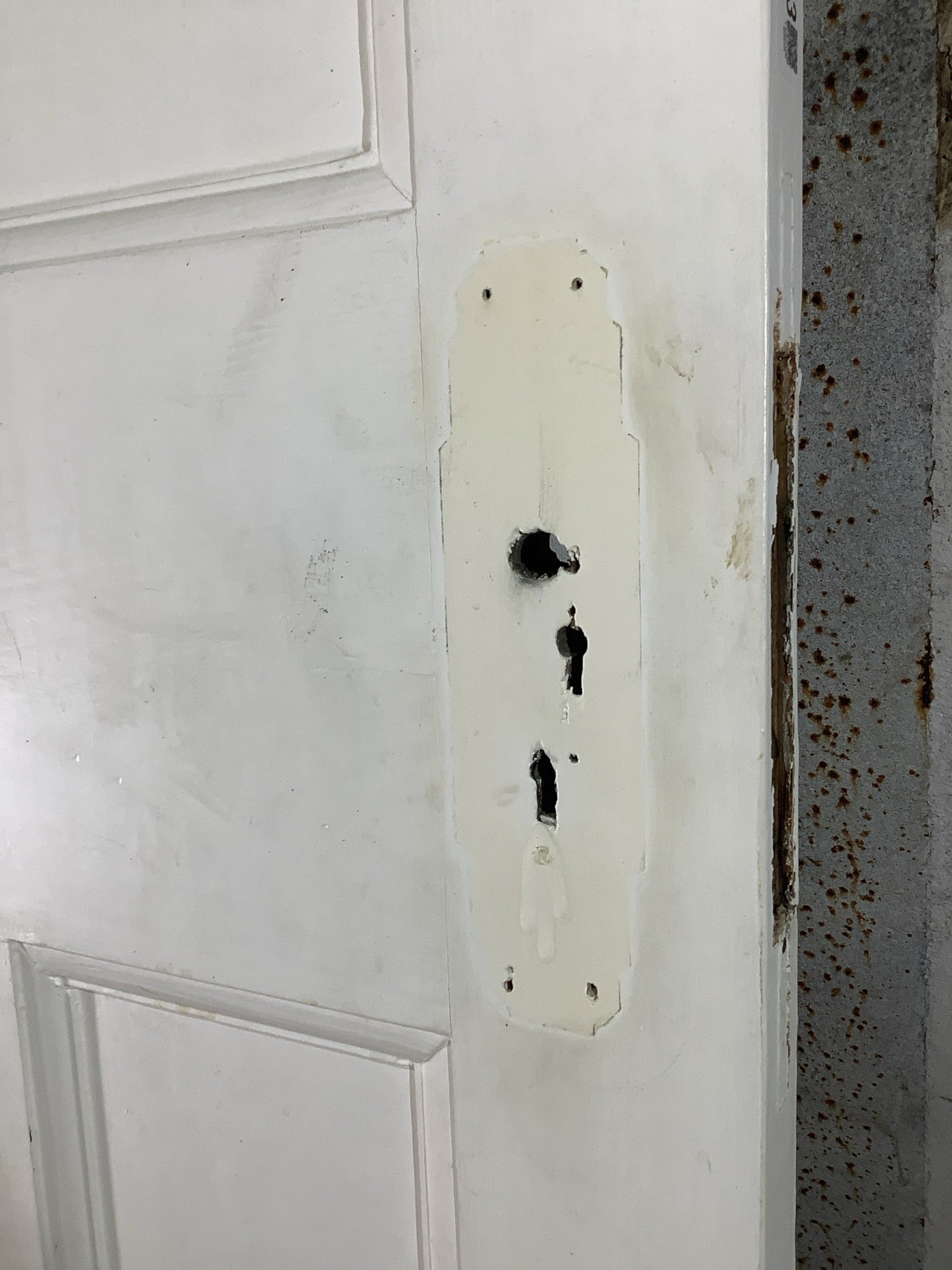 11th Pic 1930s Internal Painted  Pine Reclaimed Door