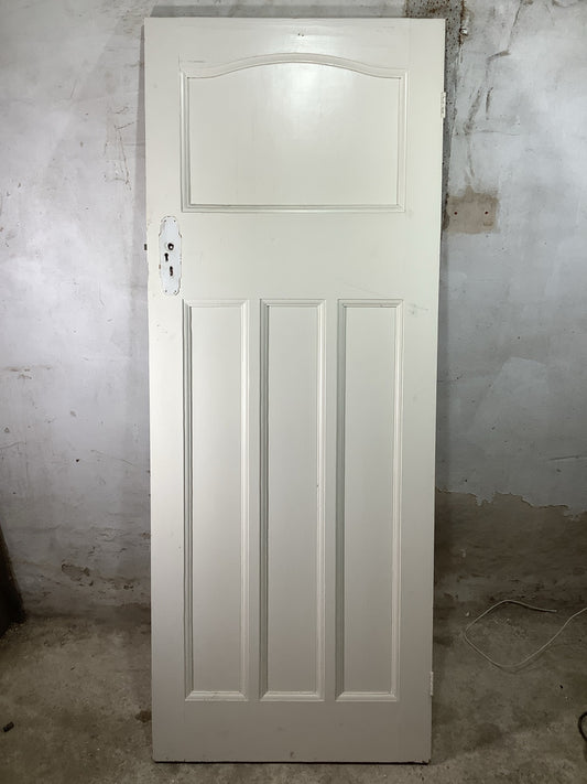 Main Picture 1930s Internal Painted  Pine Reclaimed Door