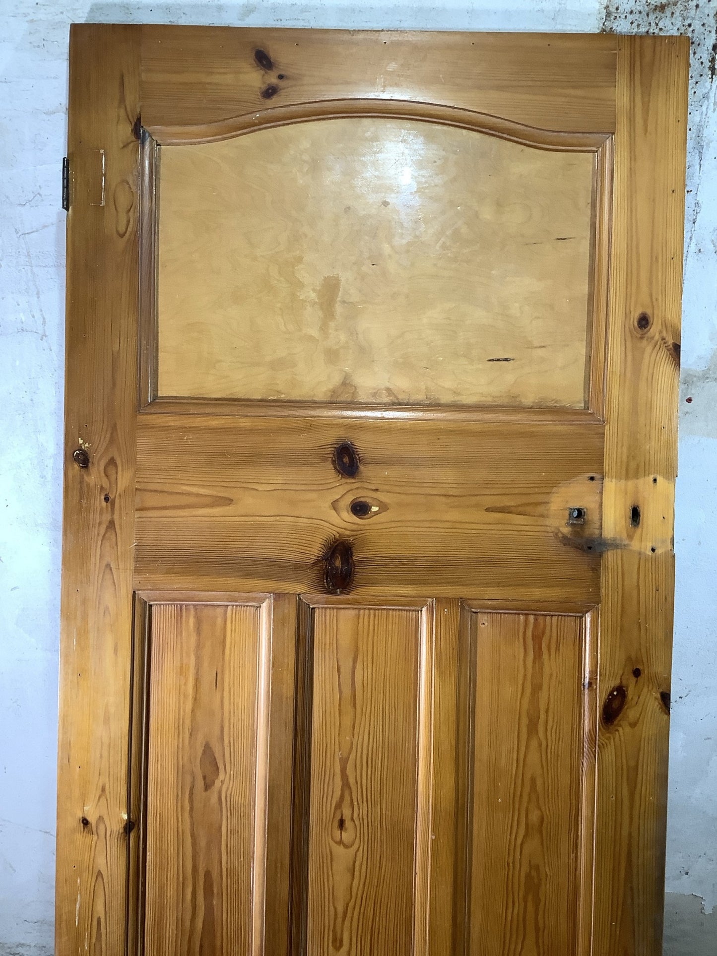 2nd Pic 1930s Internal Stripped & Varnished Pine Reclaimed Door