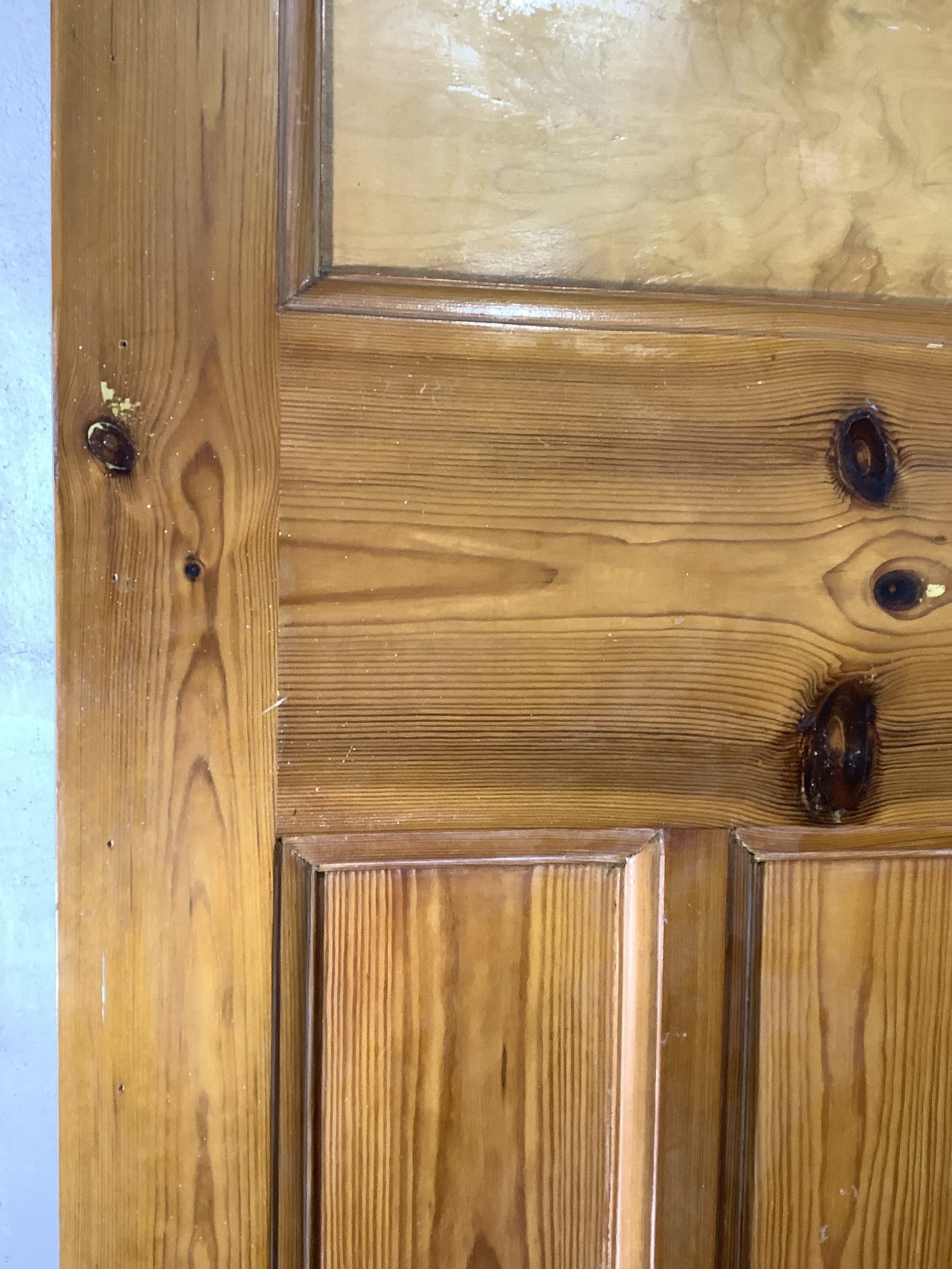 4th Pic 1930s Internal Stripped & Varnished Pine Reclaimed Door