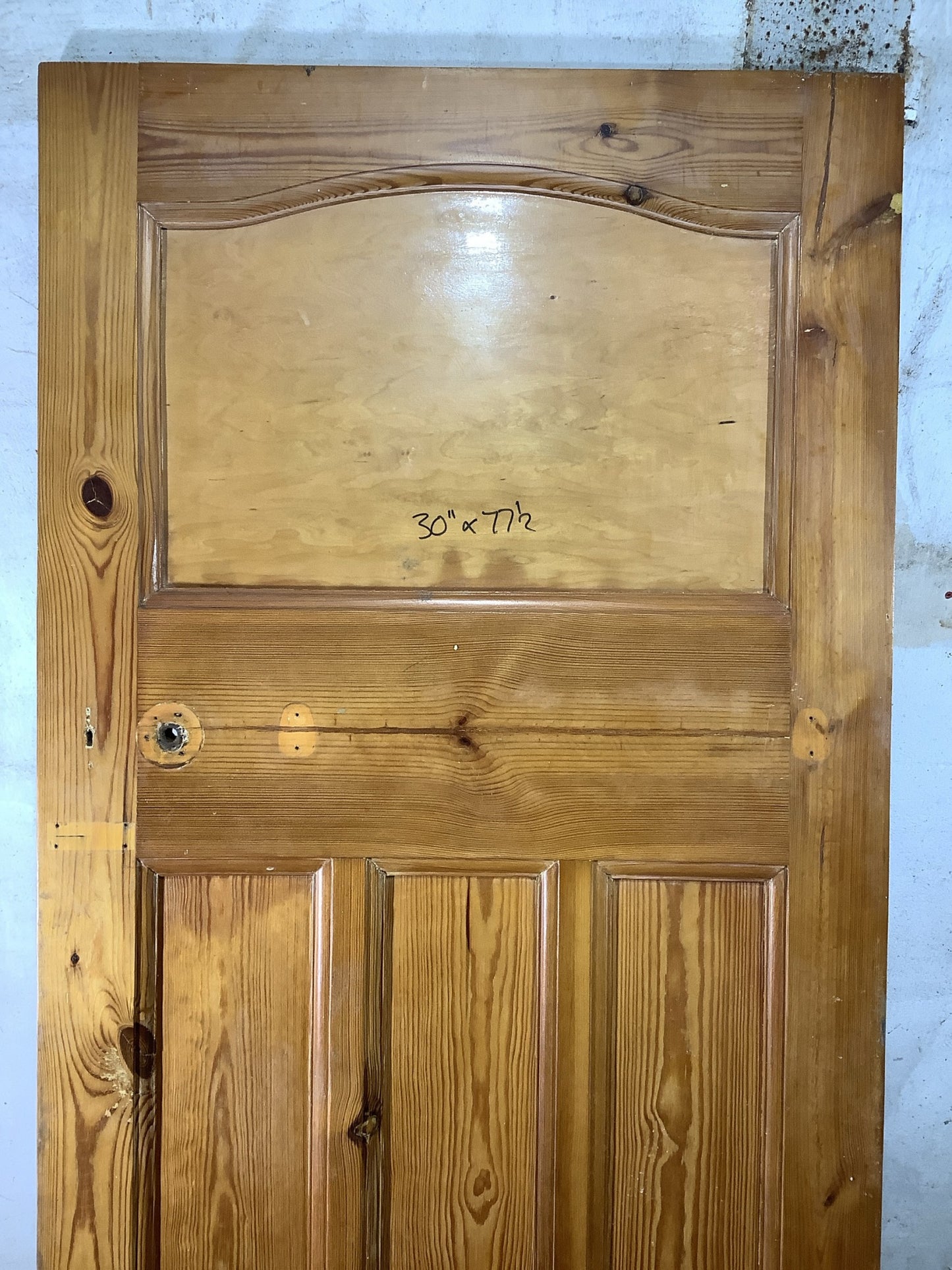 8th Pic 1930s Internal Stripped & Varnished Pine Reclaimed Door