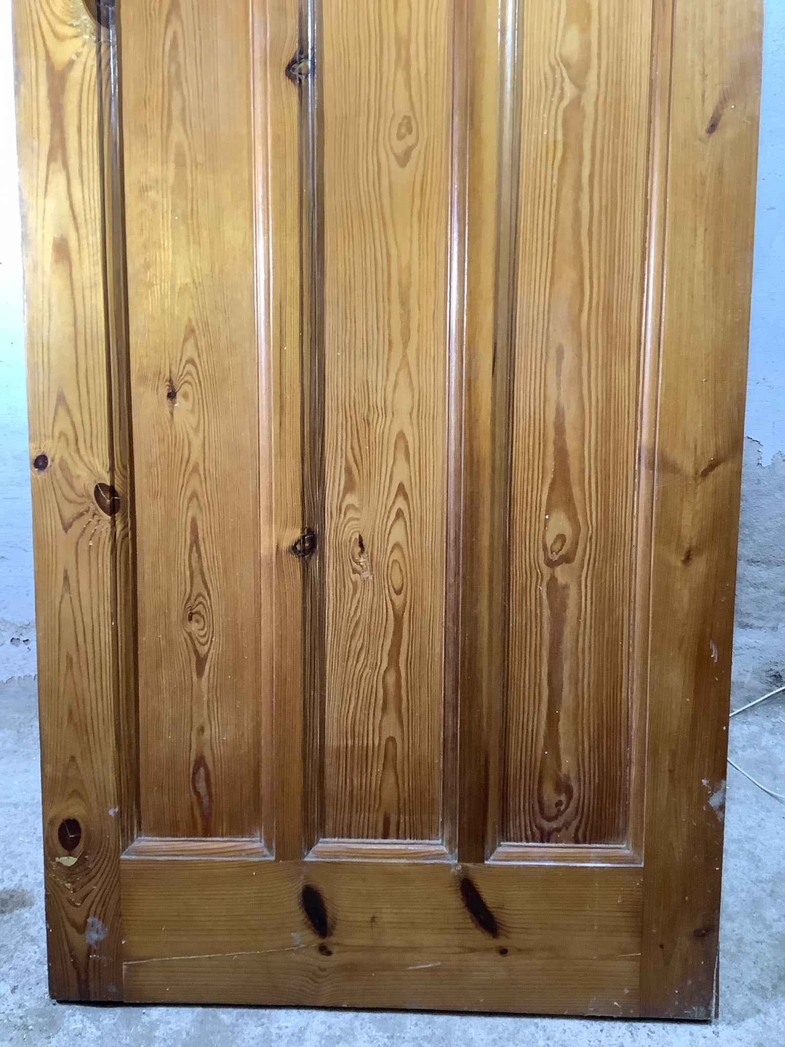 9th Pic 1930s Internal Stripped & Varnished Pine Reclaimed Door