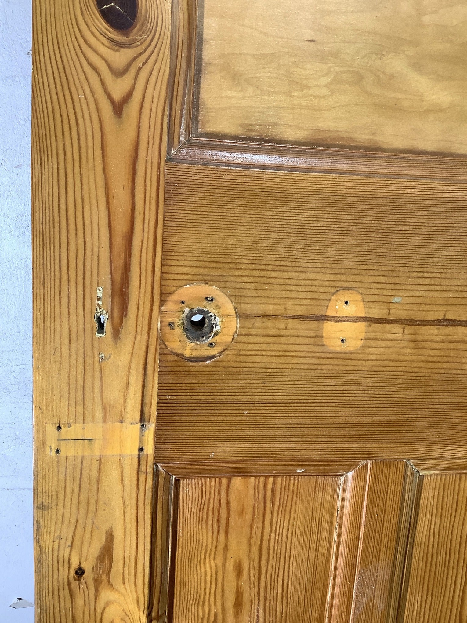 10th Pic 1930s Internal Stripped & Varnished Pine Reclaimed Door