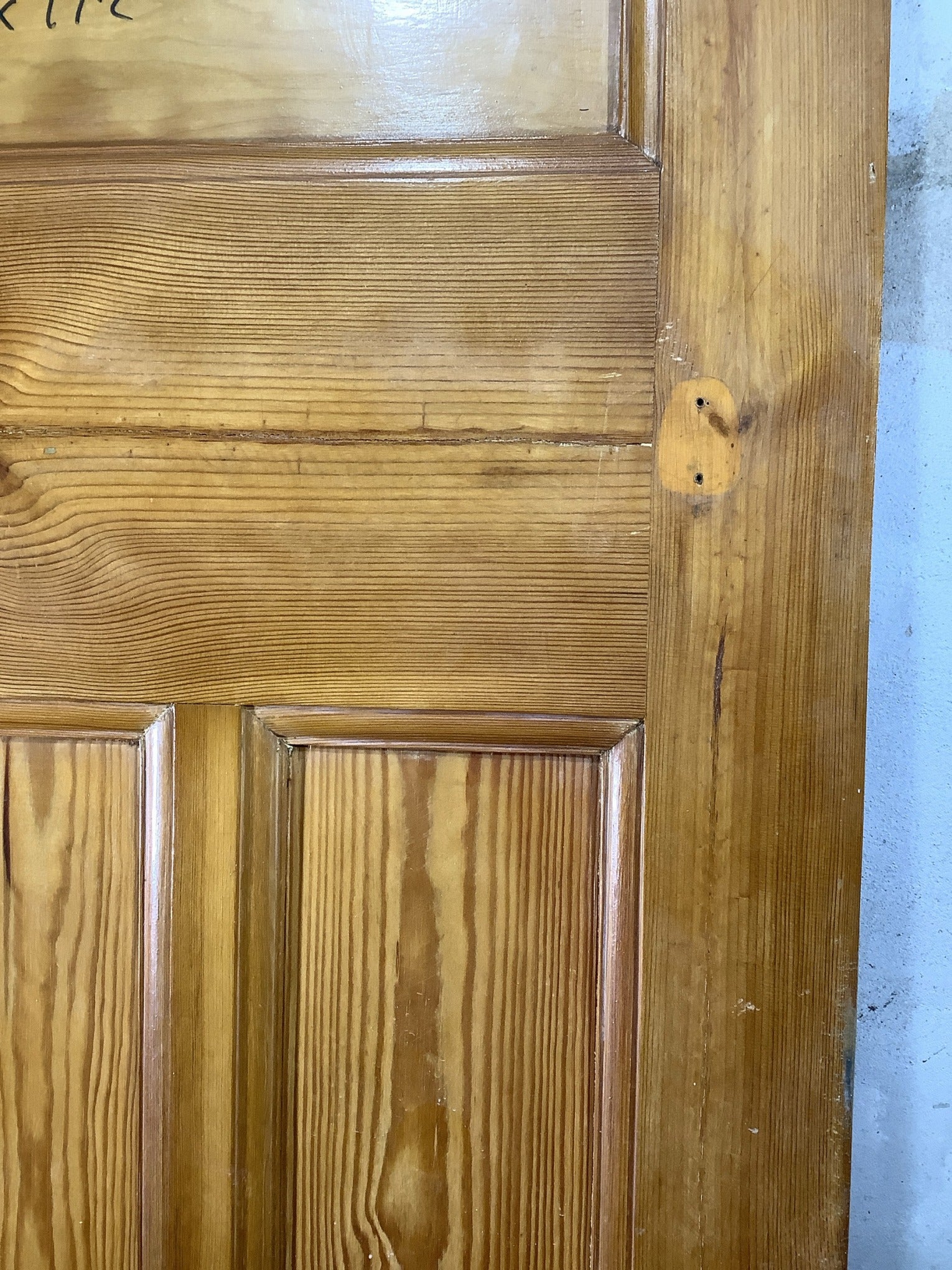 11th Pic 1930s Internal Stripped & Varnished Pine Reclaimed Door