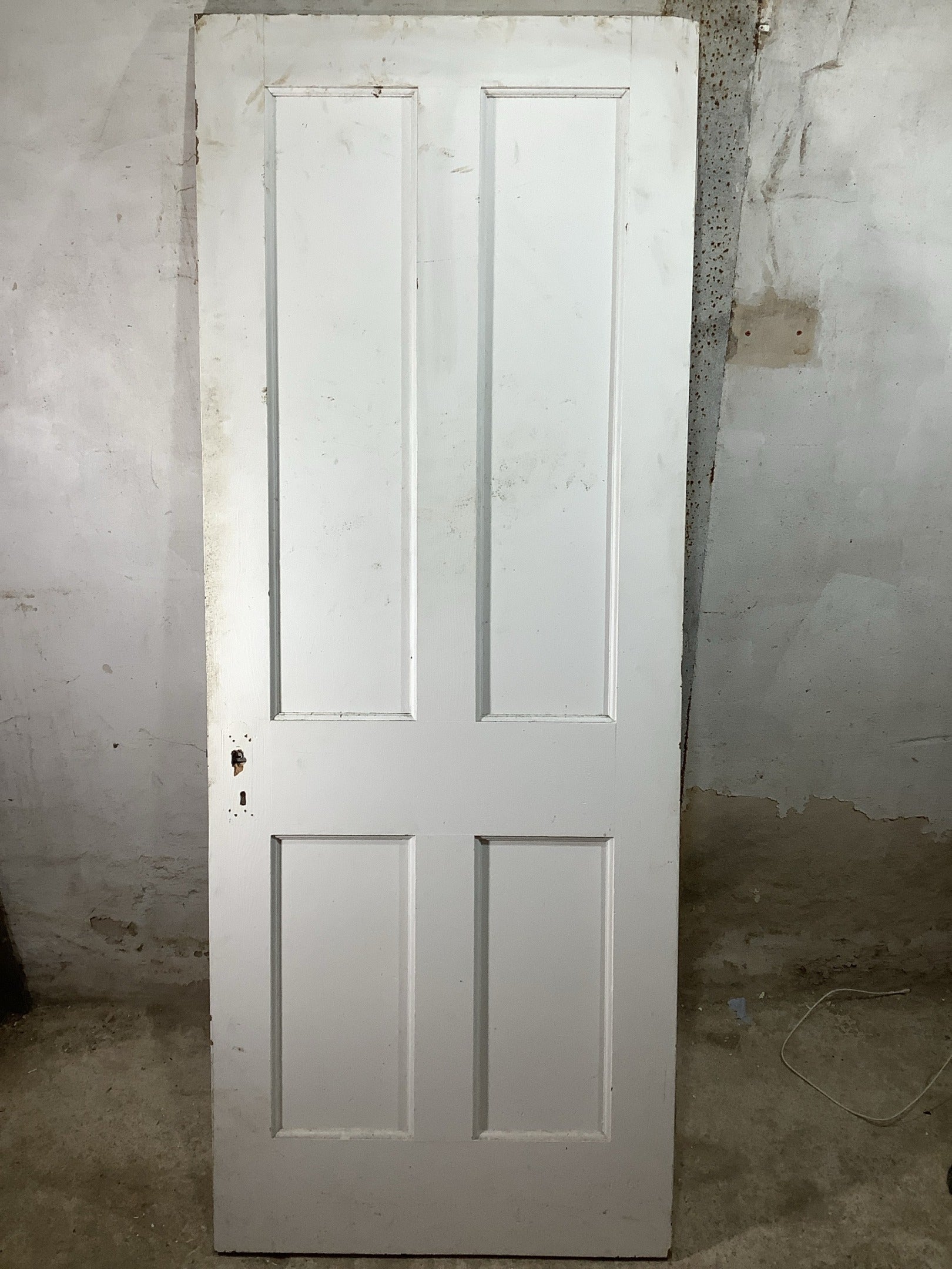 7th Pic 1930s Internal Painted  Pitch Pine Reclaimed Door