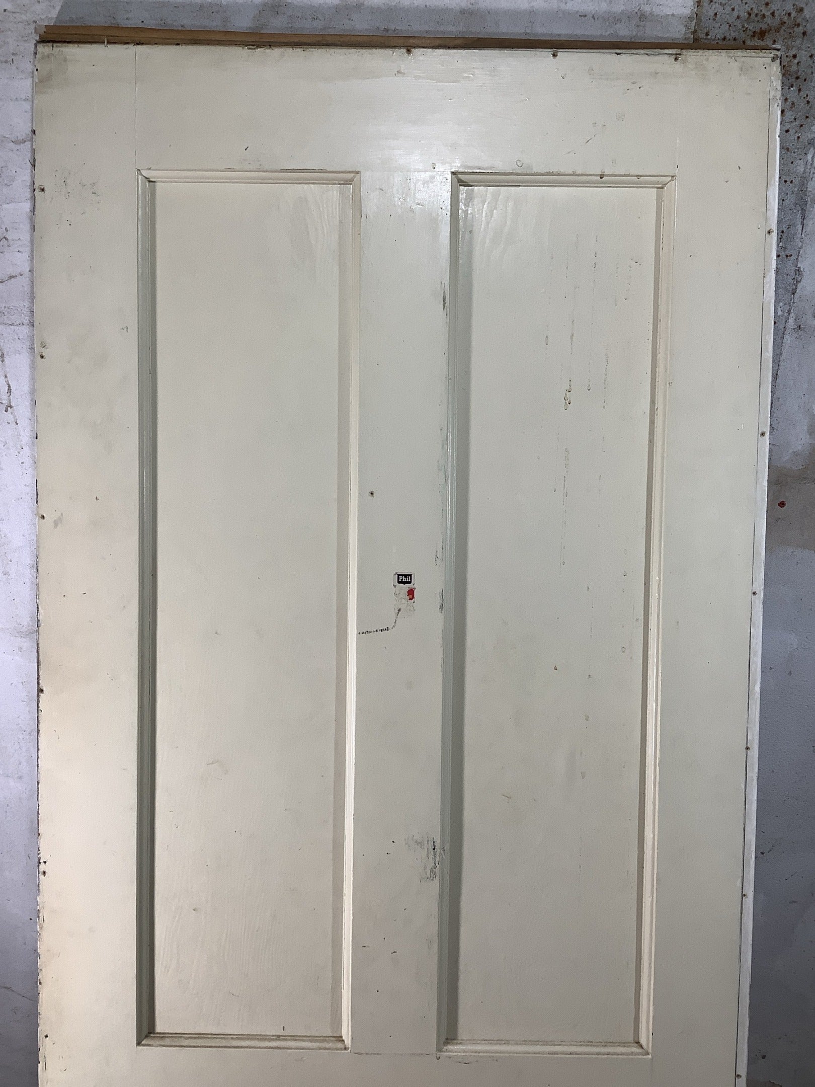 2nd Pic 1930s Internal Painted  Pitch Pine Reclaimed Door