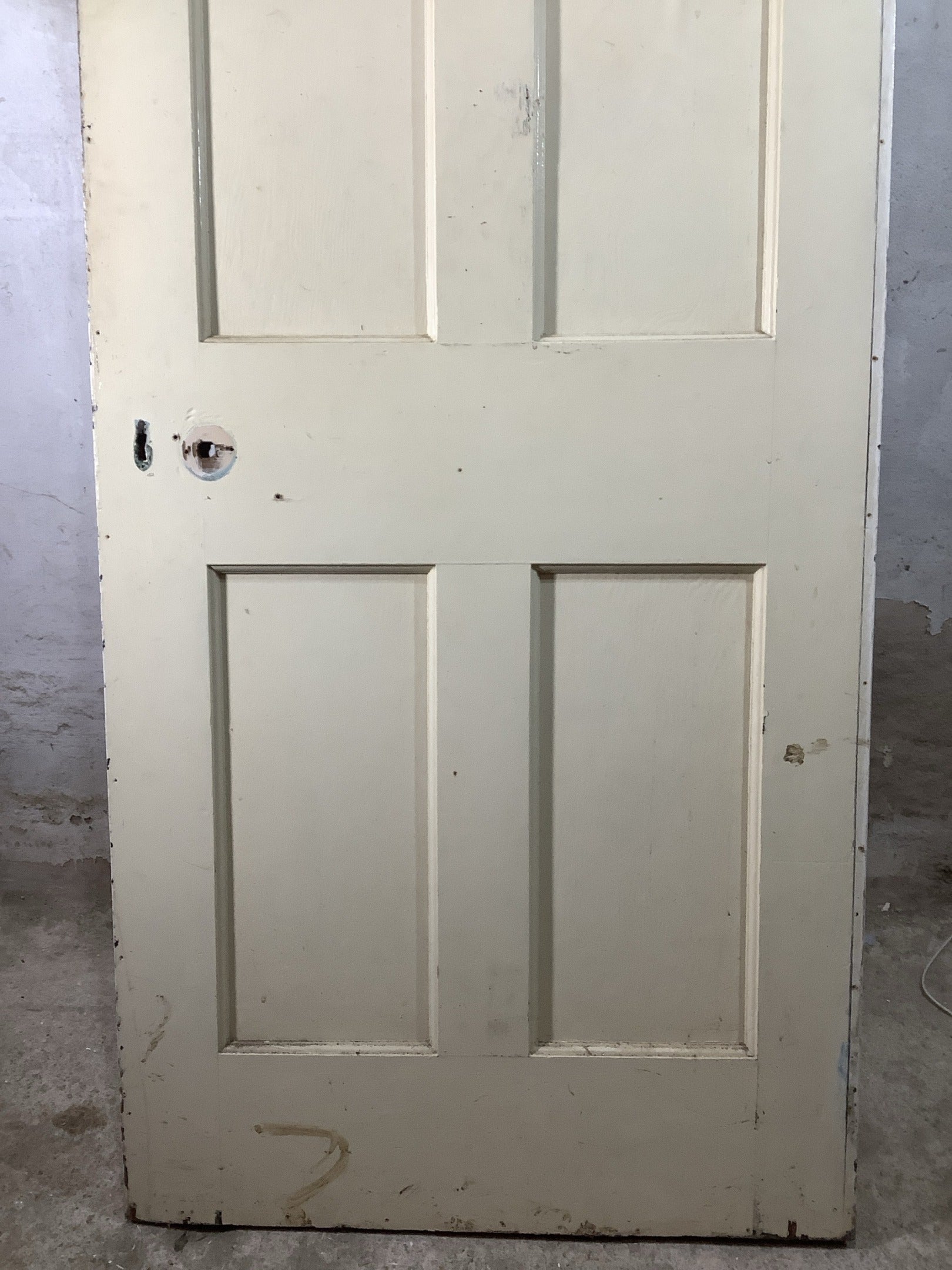 3rd Pic 1930s Internal Painted  Pitch Pine Reclaimed Door