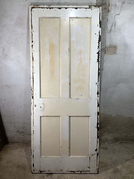 Main Picture 1930s Internal Painted  Pitch Pine Reclaimed Door