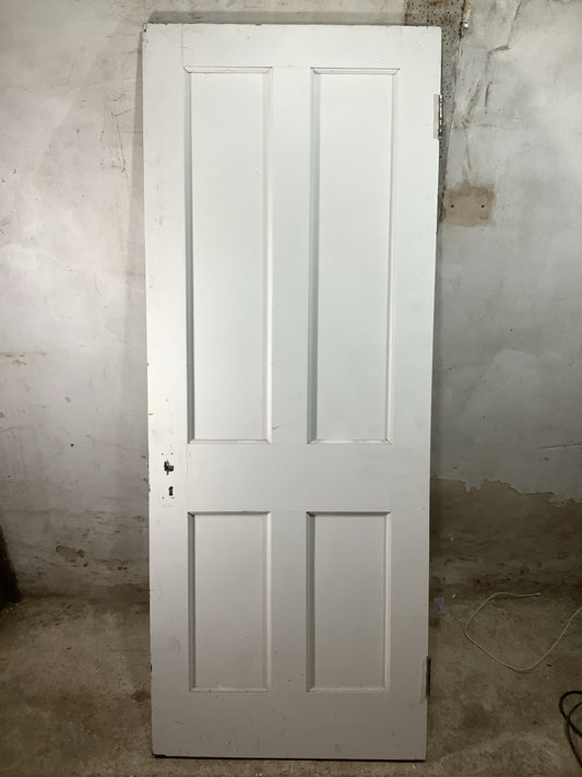 Main Picture 1930s Internal Painted  Pitch Pine Reclaimed Door