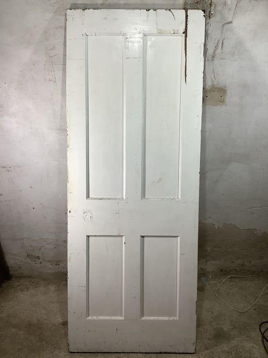 Main Picture 1930s Internal Painted  Pitch Pine Reclaimed Door