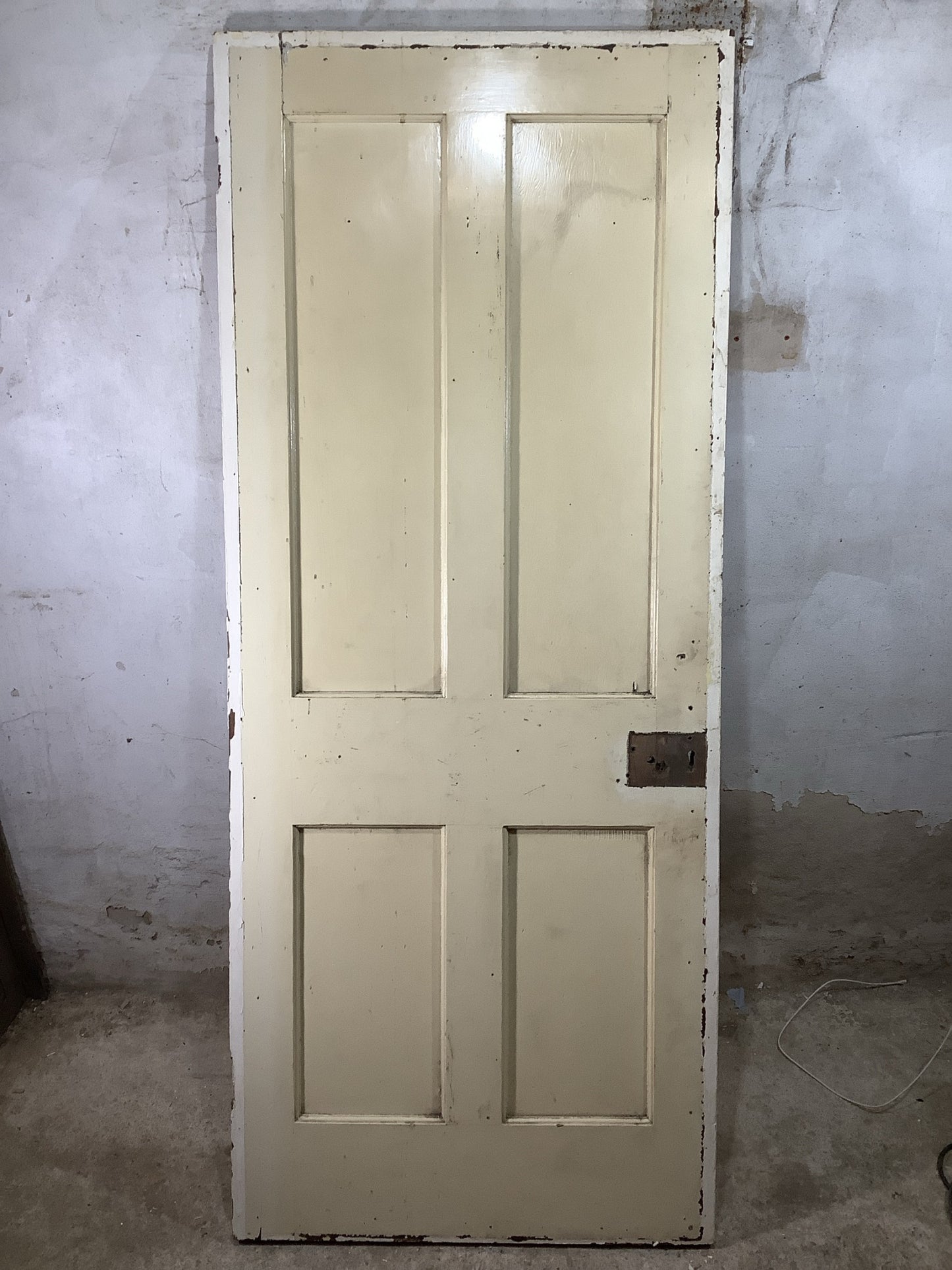 Main Picture 1930s Internal Painted  Pitch Pine Reclaimed Door