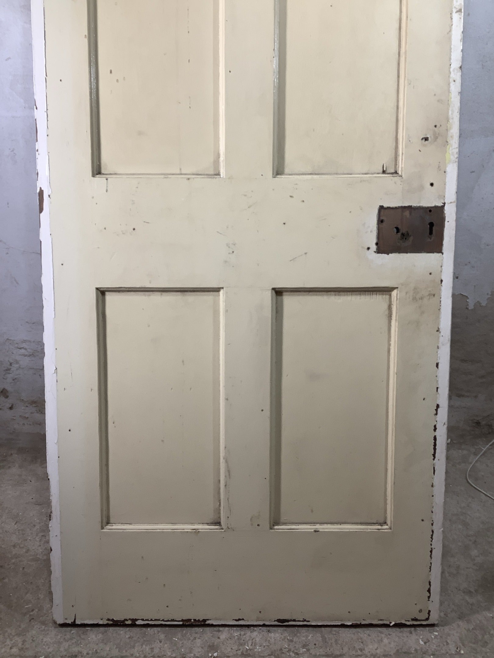 3rd Pic 1930s Internal Painted  Pitch Pine Reclaimed Door
