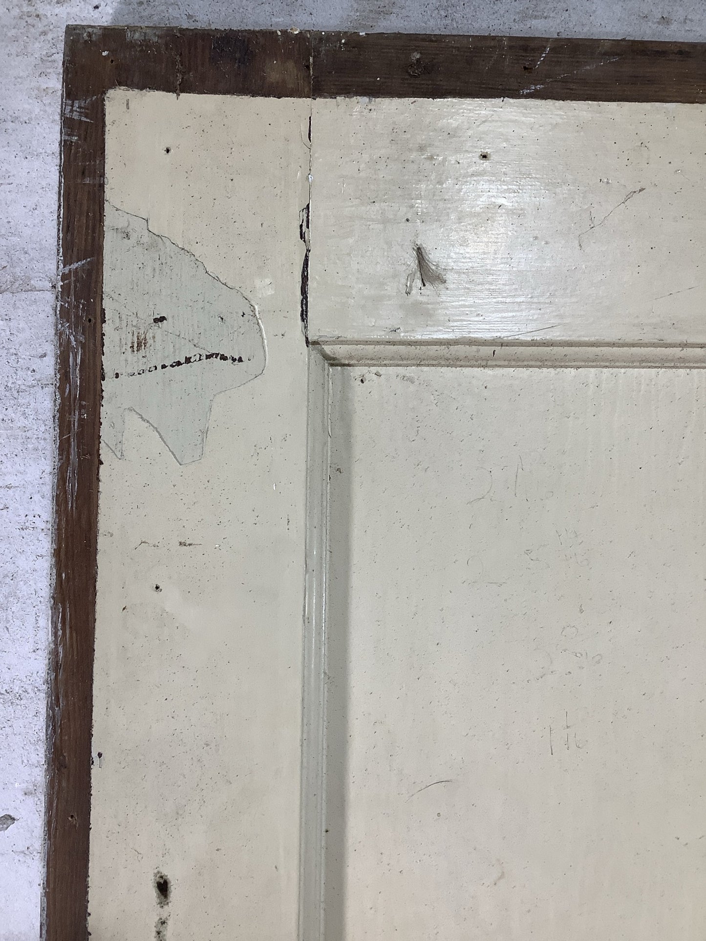 11th Pic 1930s Internal Painted  Pitch Pine Reclaimed Door